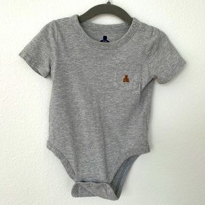 Baby GAP grey short-sleeve onesie